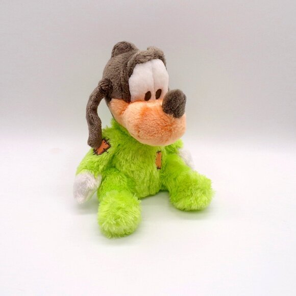 Disney Baby Goofy Plush Rattle Green Soft Patches 8 inches Stuffed Animal Toy - Picture 1 of 11